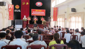 Đồng chí Bùi Anh Tấn, Cục trưởng Cục Thuế phát biểu chỉ đạo tại hội nghị.